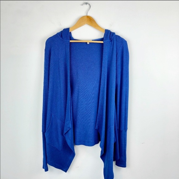 Mod-o-doc Thermal Blue Hooded Cardigan - Picture 9 of 9